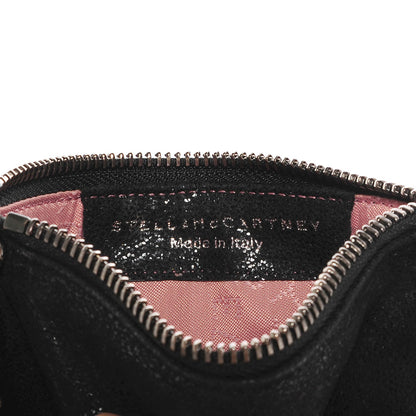 Stella McCartney Faux Leather Shaggy Deer Falabella Coin Purse Black 7 of 10