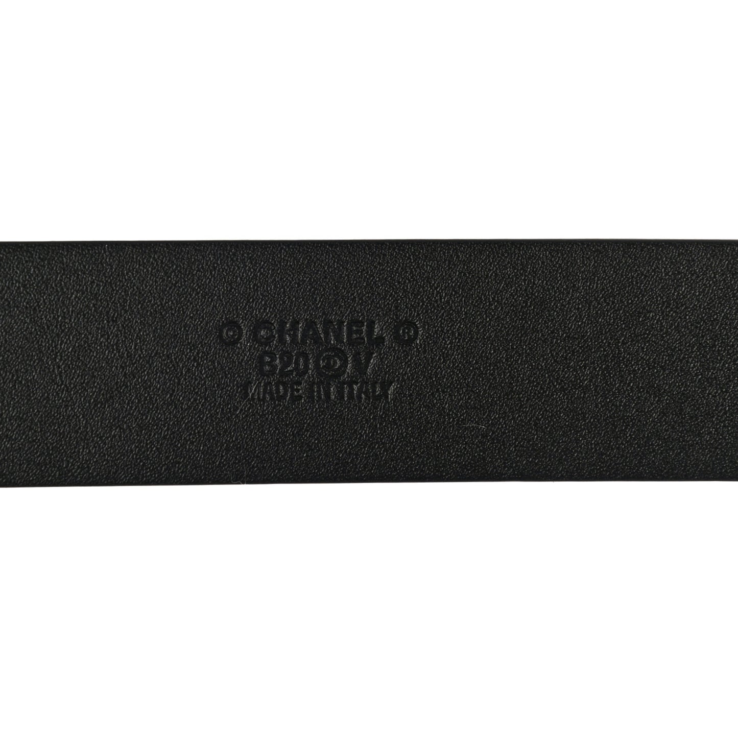 Lambskin Chain Logo Belt 90 36 Black