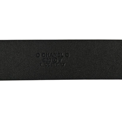 Chanel Lambskin Chain Logo Belt 90 36 Black 4 of 9