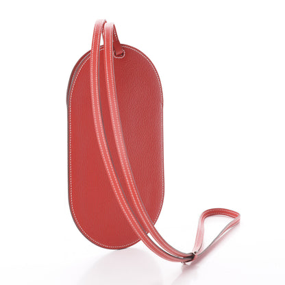 Hermes Chevre Mysore In-The-Loop Phone To Go PM Case Rouge De Coeur White 2 of 7