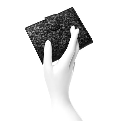 Chanel Caviar Timeless CC French Wallet Black 2 of 12