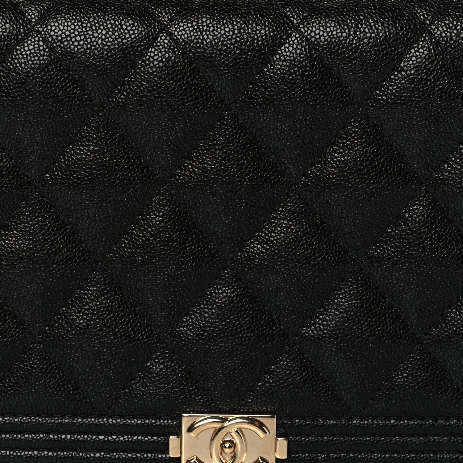 Chanel Caviar Quilted Boy Wallet On Chain WOC Black 7 of 11
