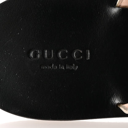 Gucci Calfskin GG Marmont Thong Sandals 38 Mystic White 8 of 10