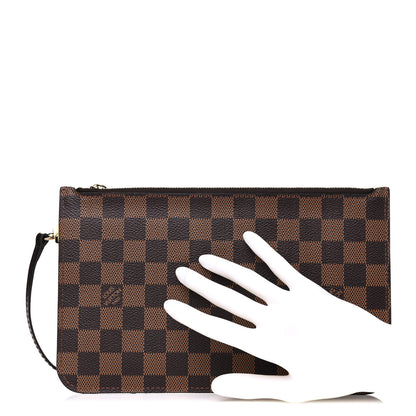 Louis Vuitton Damier Ebene Neverfull MM GM Pochette 2 of 12