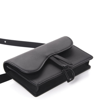Christian Dior Ultra Matte Calfskin Saddle Belt Bag Black 4 of 11