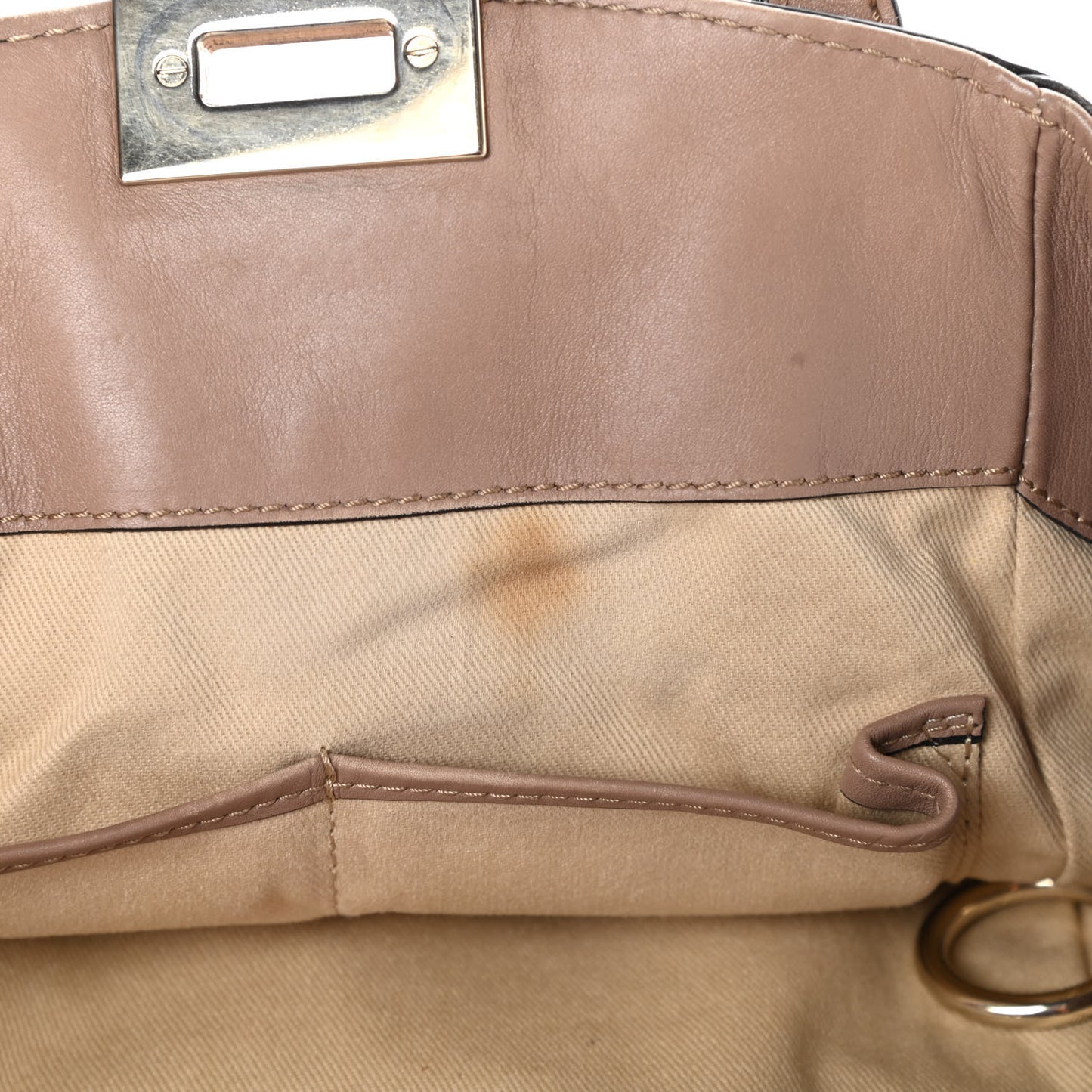 Calfskin Rockstud New Dome Bucket Tote Poudre
