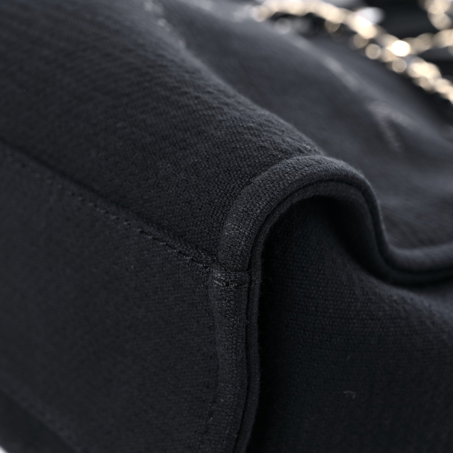 Chanel Mixed Fibers Small Deauville Tote Black 10 of 14