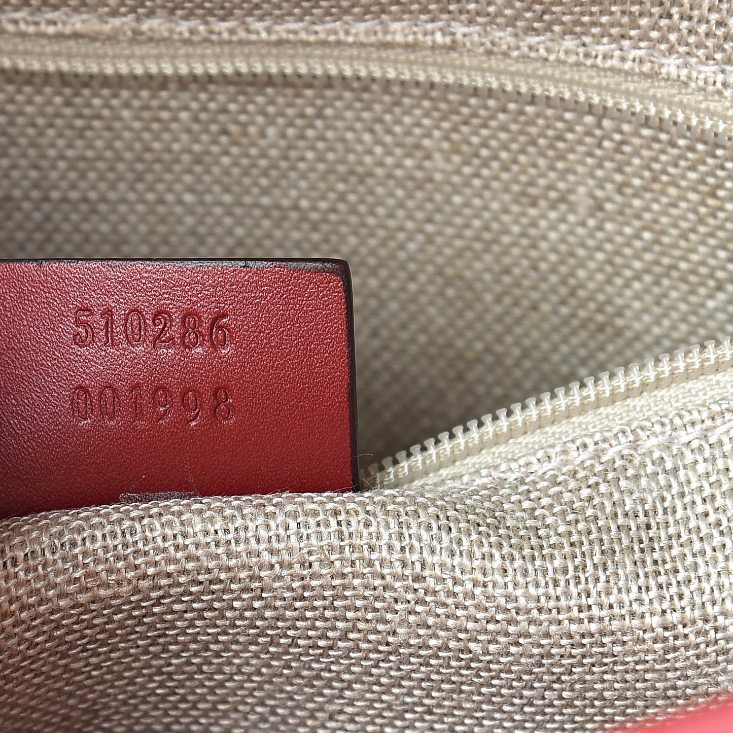 Soft Microguccissima Medium Crossbody Bag Rosso
