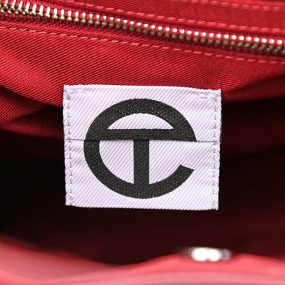 Telfar Vegan Leather Medium Shopping Bag Oxblood 6 of 10