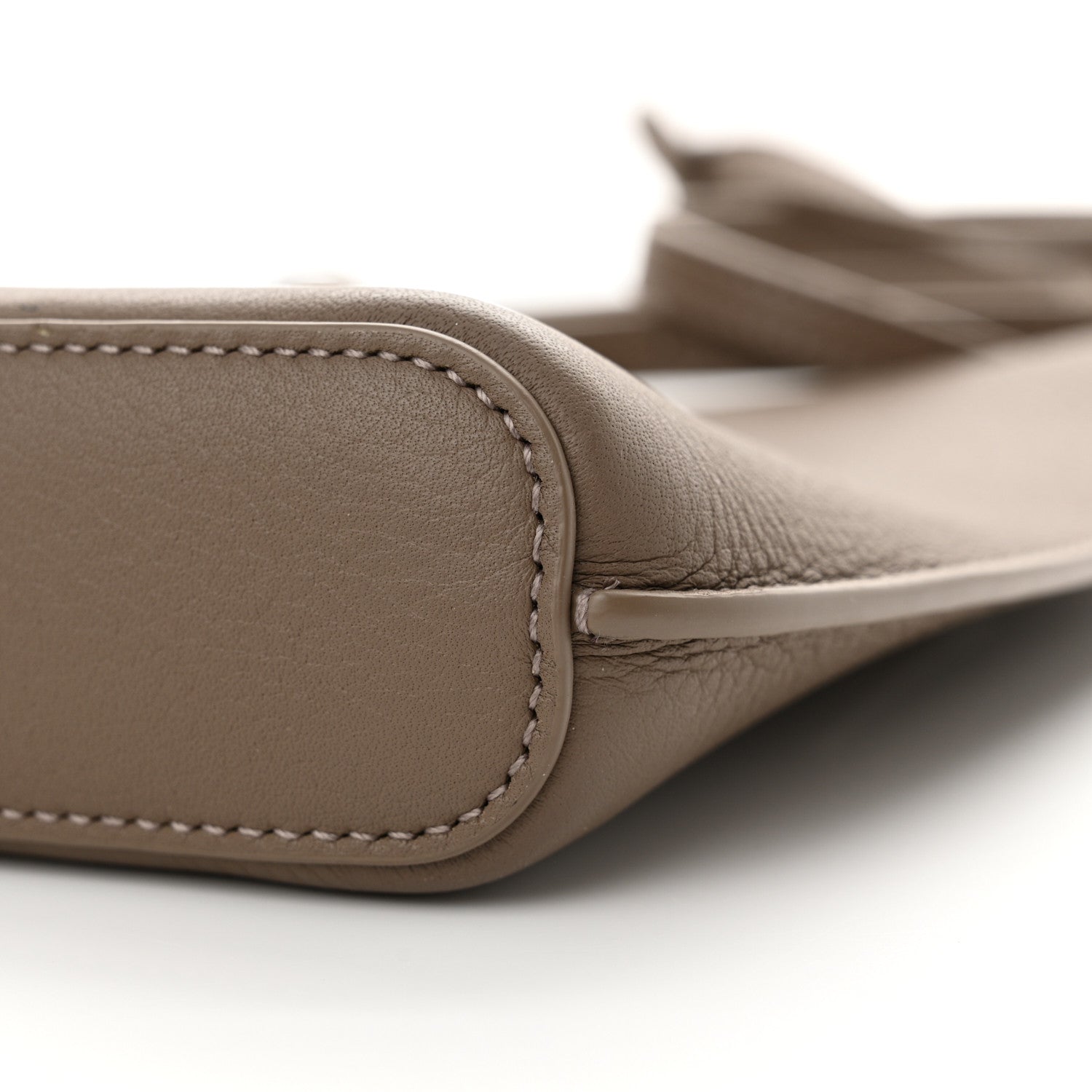 Loro Piana Grained Calfskin Bale Phone Case Warm Mastic 9 of 12