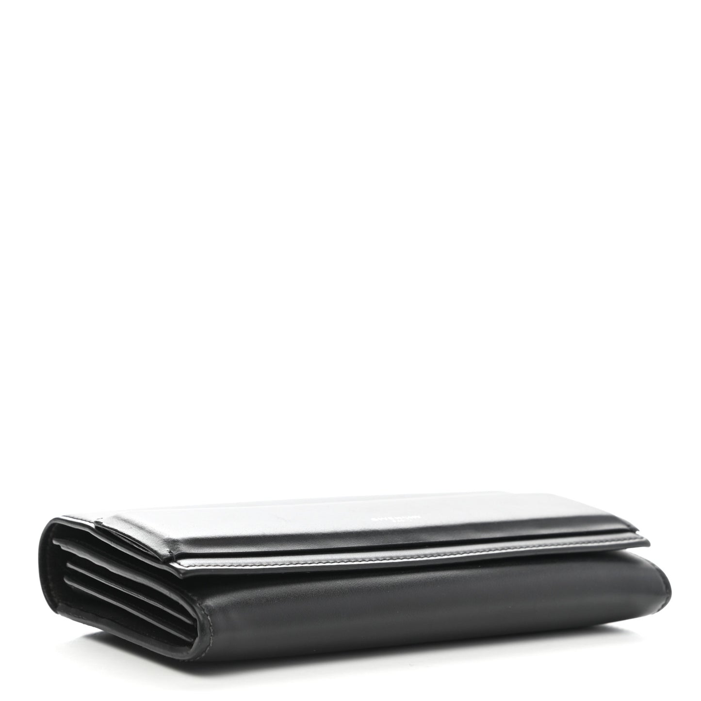 Smooth Calfskin Horizon Continental Wallet Black