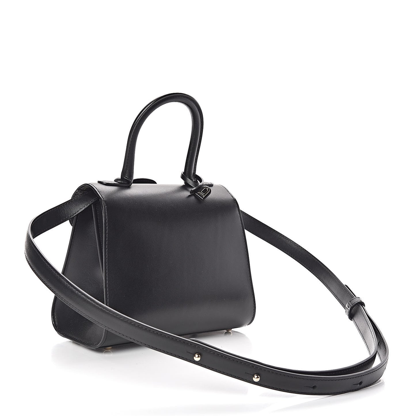 Calfskin Mini Brillant Satchel Black