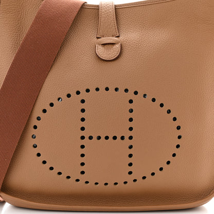 Hermes Taurillon Clemence Evelyne II GM Tabac Camel 8 of 11