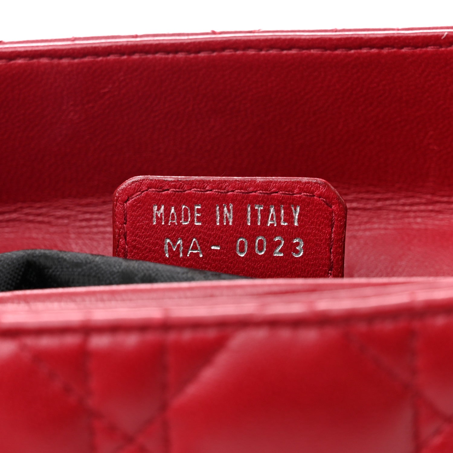 Christian Dior Lambskin Cannage Medium Lady Dior Red 7 of 12