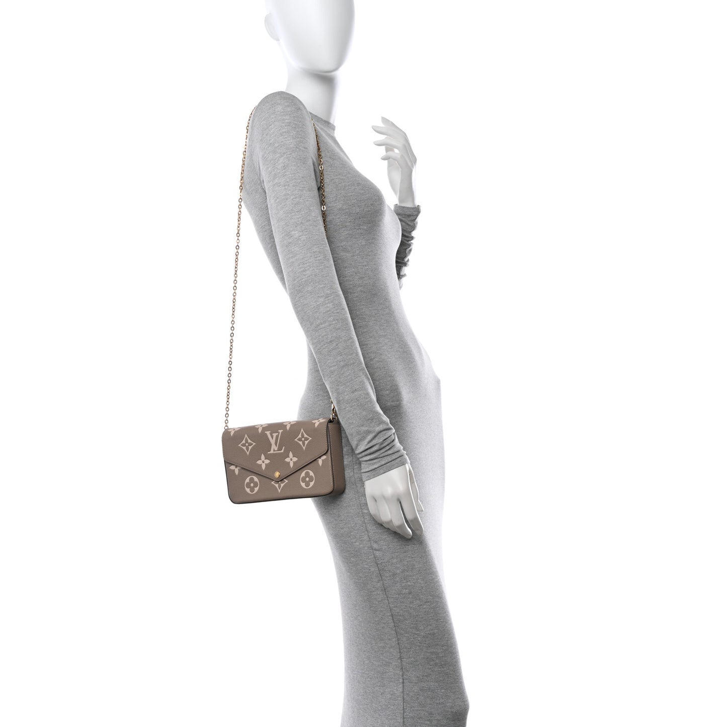 Empreinte Monogram Giant Felicie Pochette Tourterelle Creme