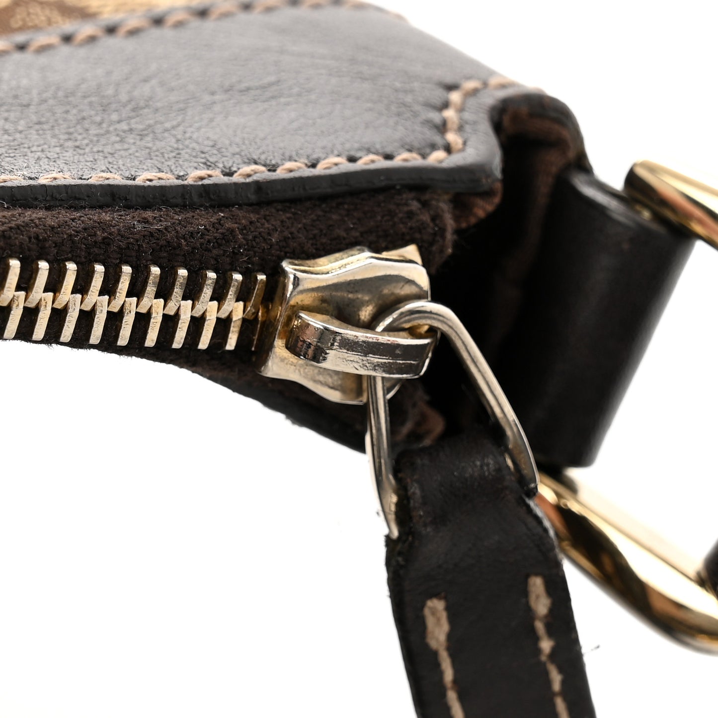 Monogram Small D Gold Ring Messenger Dark Brown