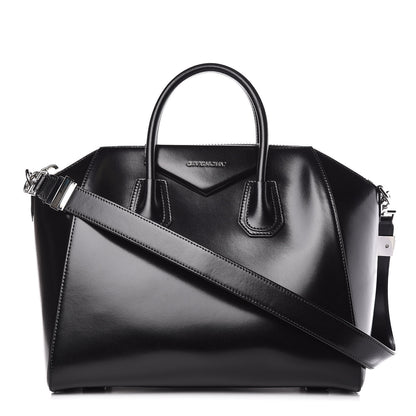 Givenchy Shiny Lord Calfskin Medium Antigona Black 1 of 16