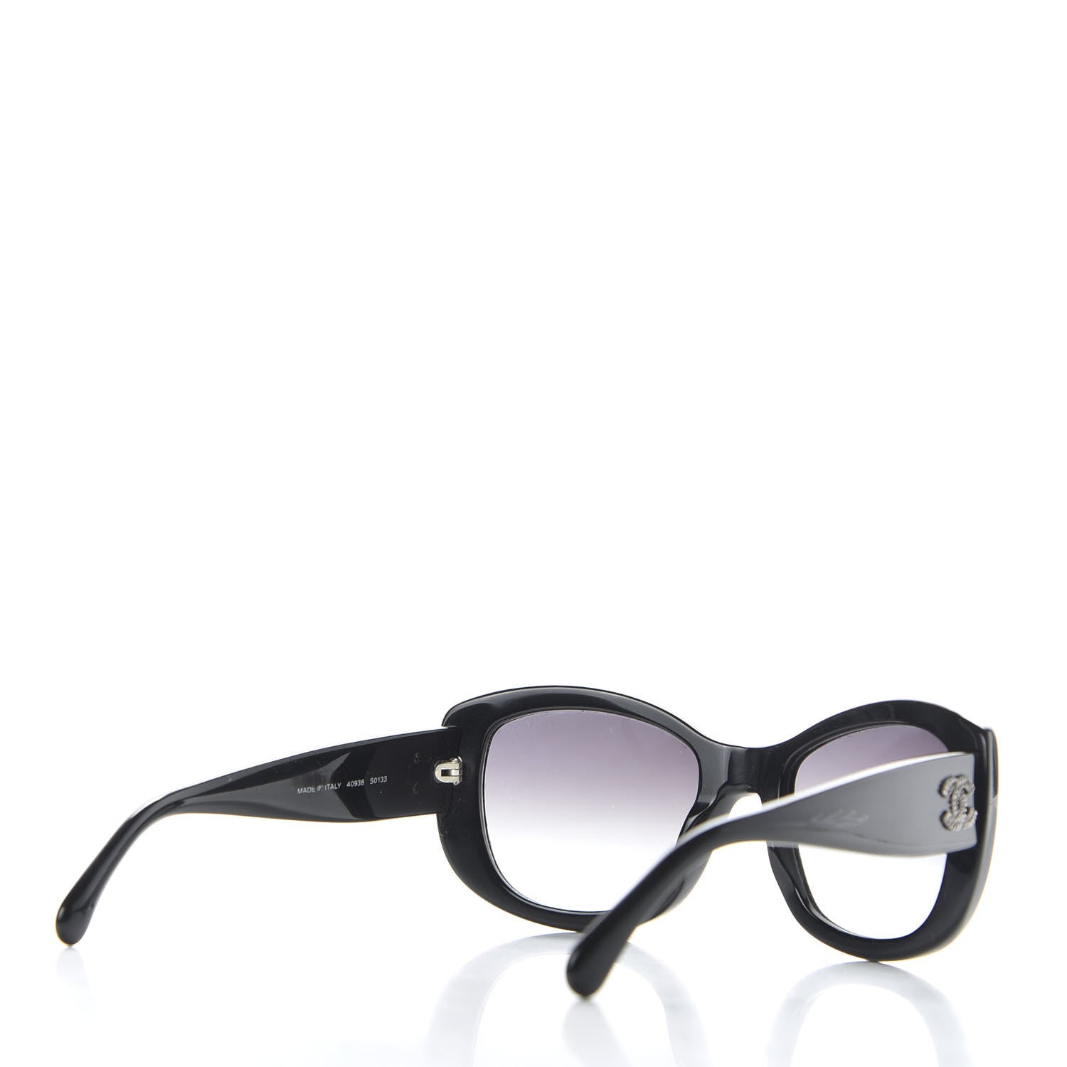 Chanel Acetate CC Sunglasses 40938 Black 4 of 8
