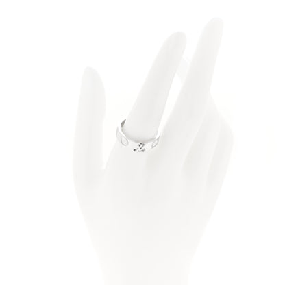 Louis Vuitton 18K White Gold Empreinte LV Ring 58 8.5 2 of 4