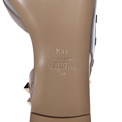 Valentino Garavani Nappa Rockstud Slingback Flats 38.5 Pastel Grey Poudre 6 of 8
