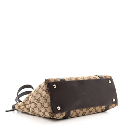 Gucci Monogram Medium Abbey Tote Dark Brown 4 of 15