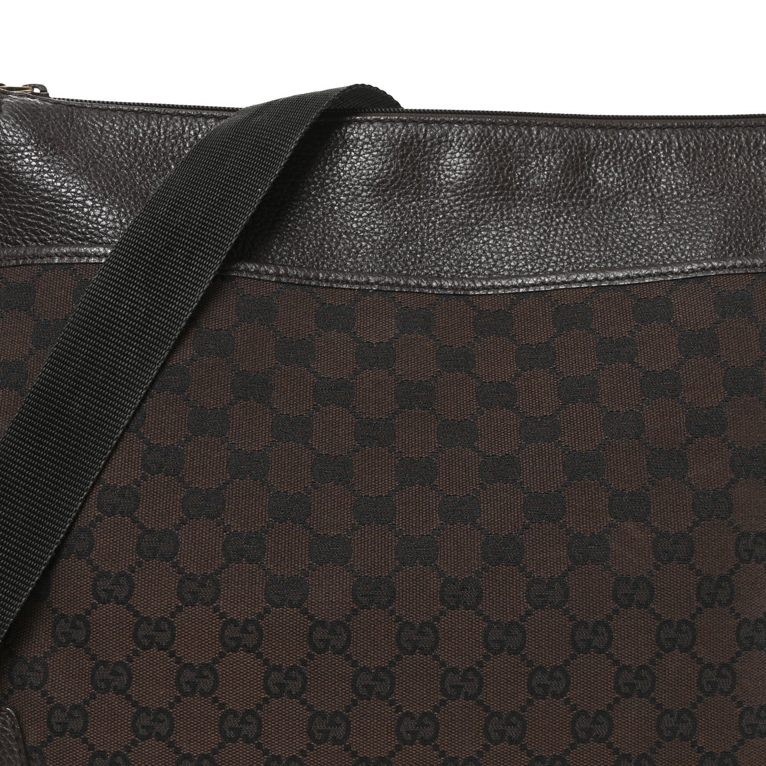 Gucci Monogram Large Messenger Bag Brown 7 of 9