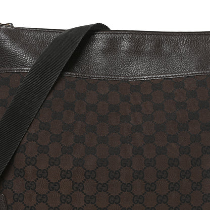 Gucci Monogram Large Messenger Bag Brown 7 of 9