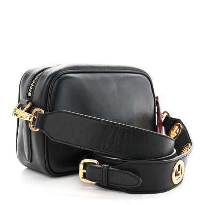Fendi Vitello Century F is Fendi Bi-Color FF 1974 Embossed Camera Case Maya Black 3 of 17
