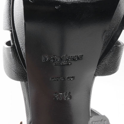 Saint Laurent Calfskin Tribute 105 Platform Sandals Black 37.5 7 of 7