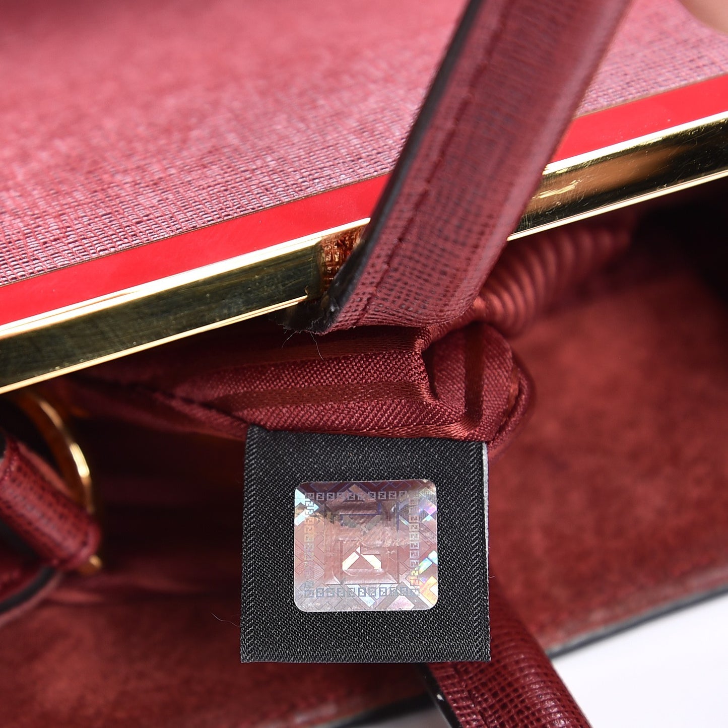 Vitello Elite Regular 2Jours Tote Rosso Scuro Ciliegia
