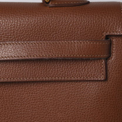 Hermes Vache Liegee Kelly Sellier 35 Noisette 15 of 17