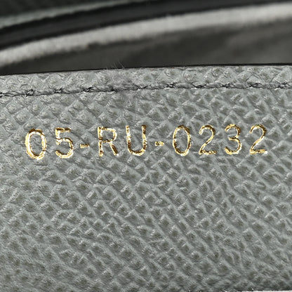 Christian Dior Grained Calfskin Saddle Bag Grey Stone 7 of 13