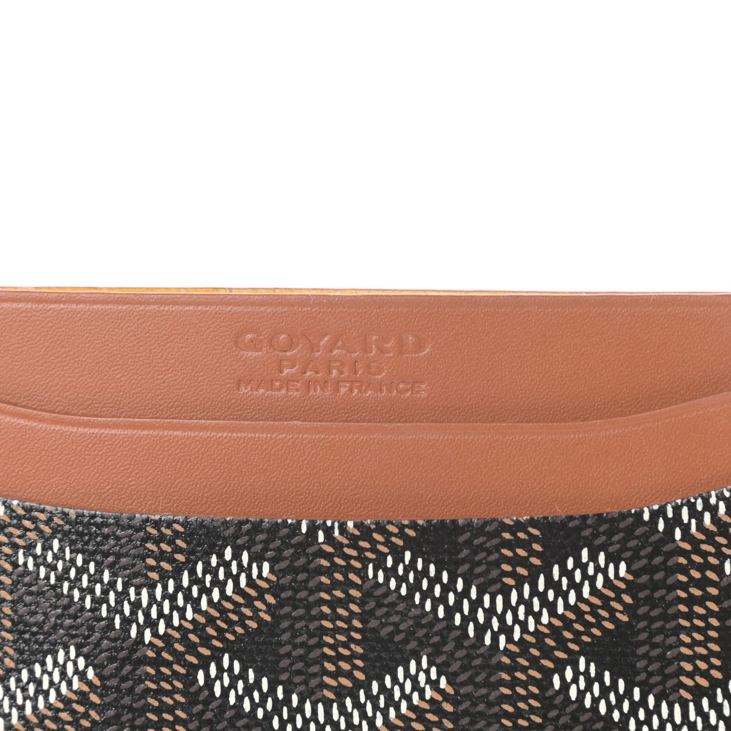 Goyardine Saint Sulpice Card Holder Black Gold