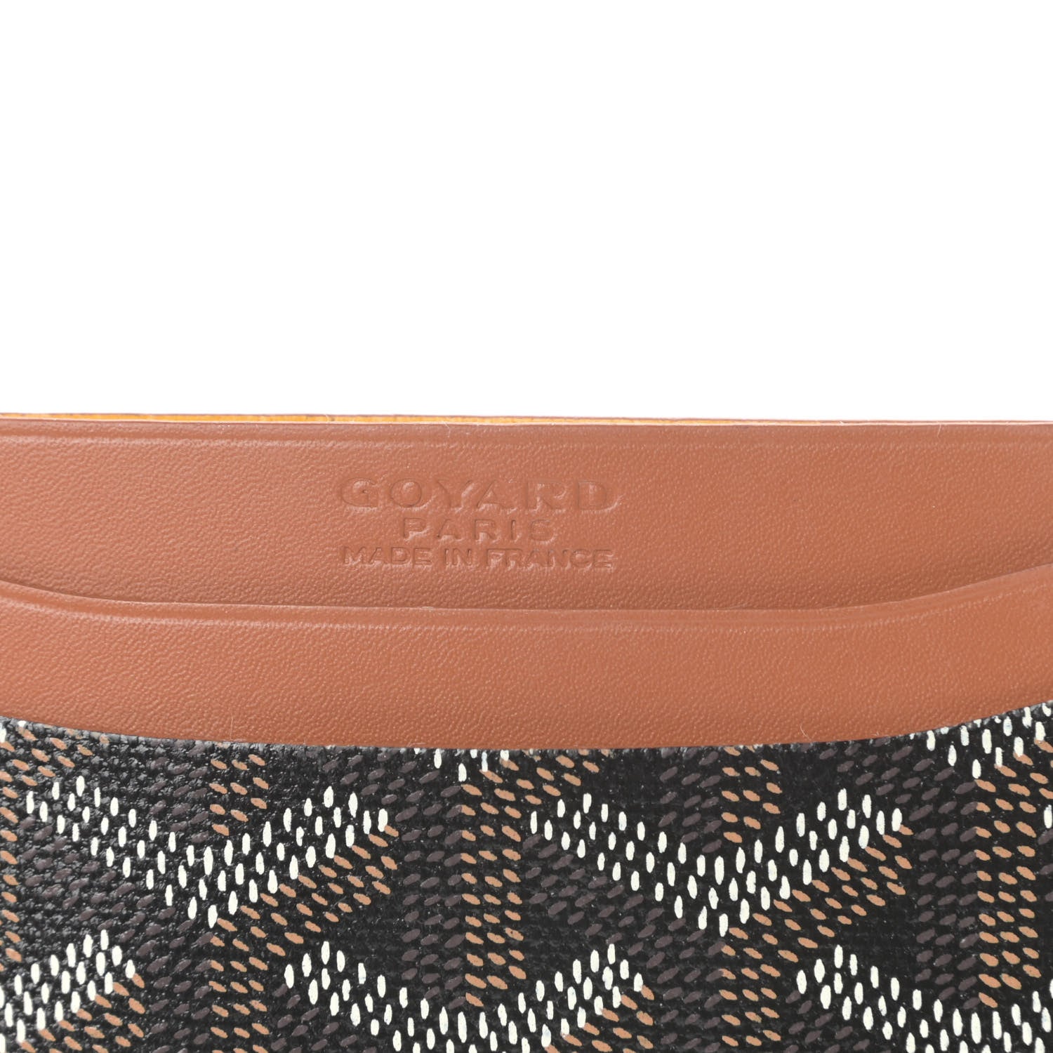 Goyard Goyardine Saint Sulpice Card Holder Black Gold 6 of 7