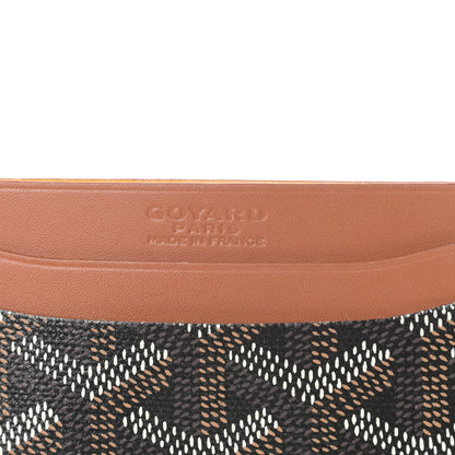 Goyard Goyardine Saint Sulpice Card Holder Black Gold 6 of 7