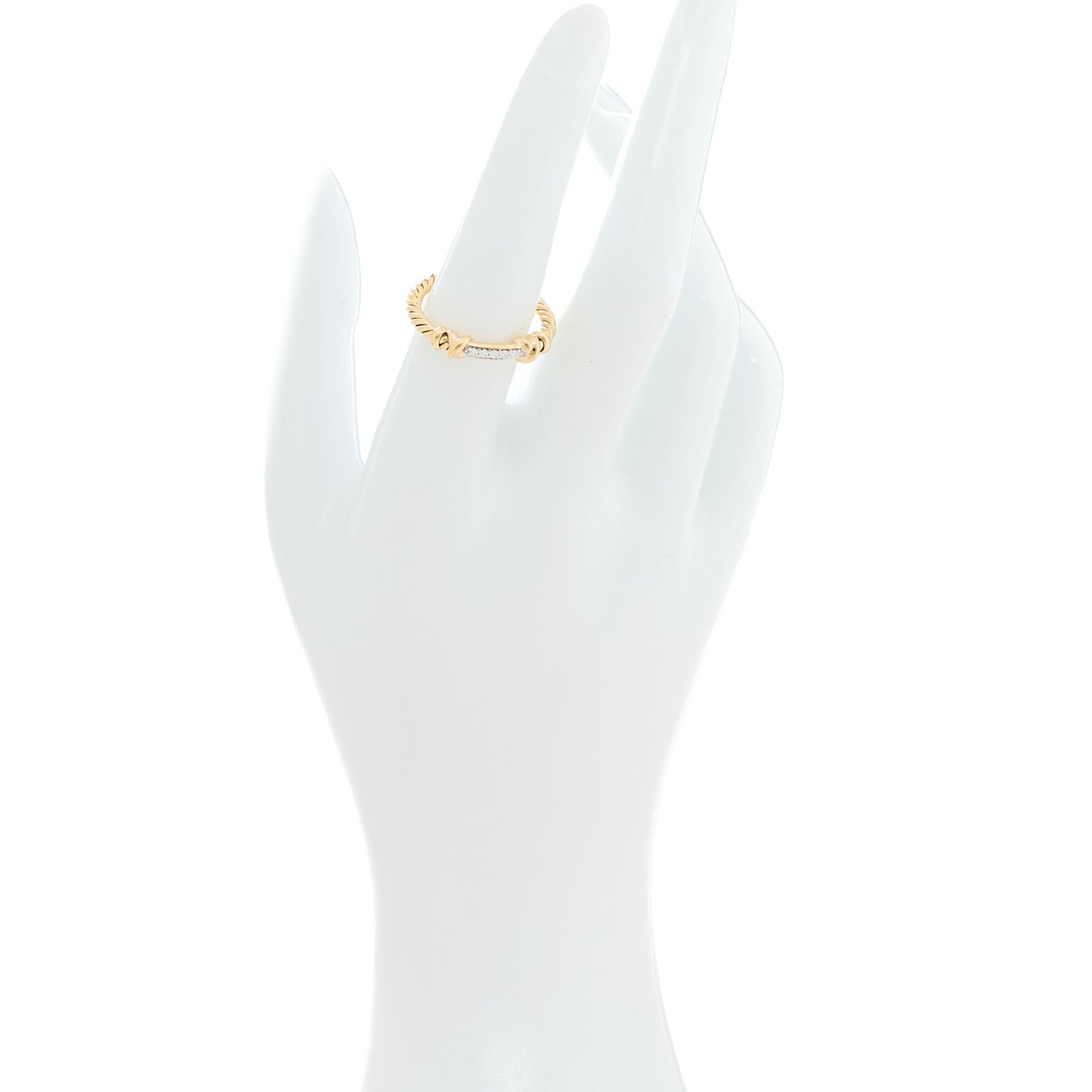 18K Yellow Gold Diamond Petite Helena Wrap Ring 54 7