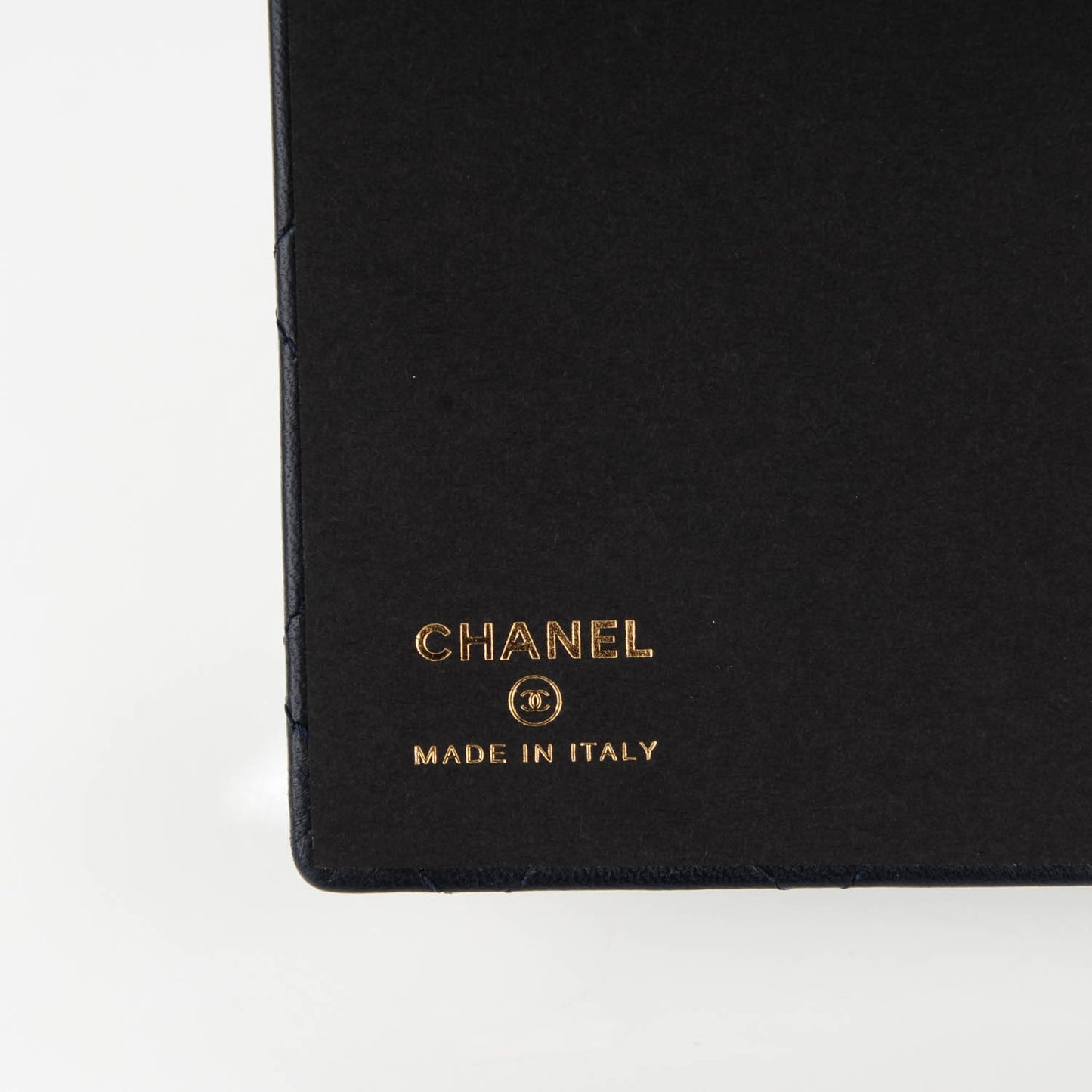 Lambskin Quilted Notebook Navy