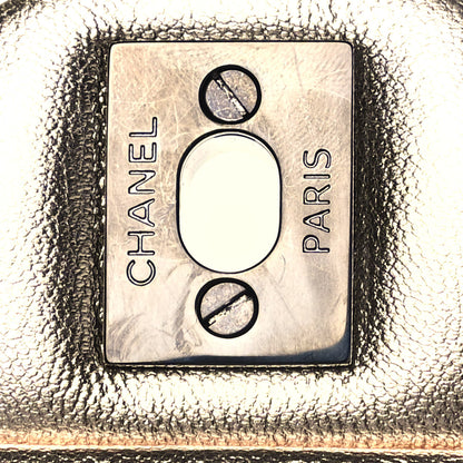 Chanel Metallic Lambskin Quilted Mini Rectangular Flap Gold Black 13 of 14