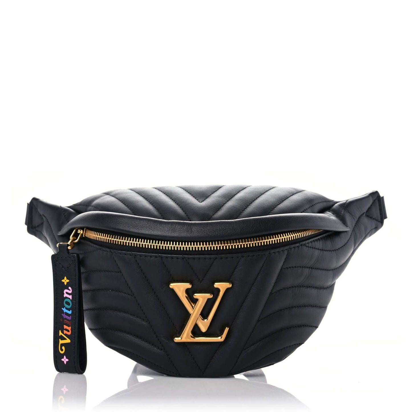 Calfskin Quilted New Wave Bumbag Black