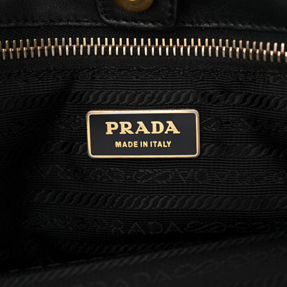 Prada Nappa Fiocco Bow Tote Black 6 of 15
