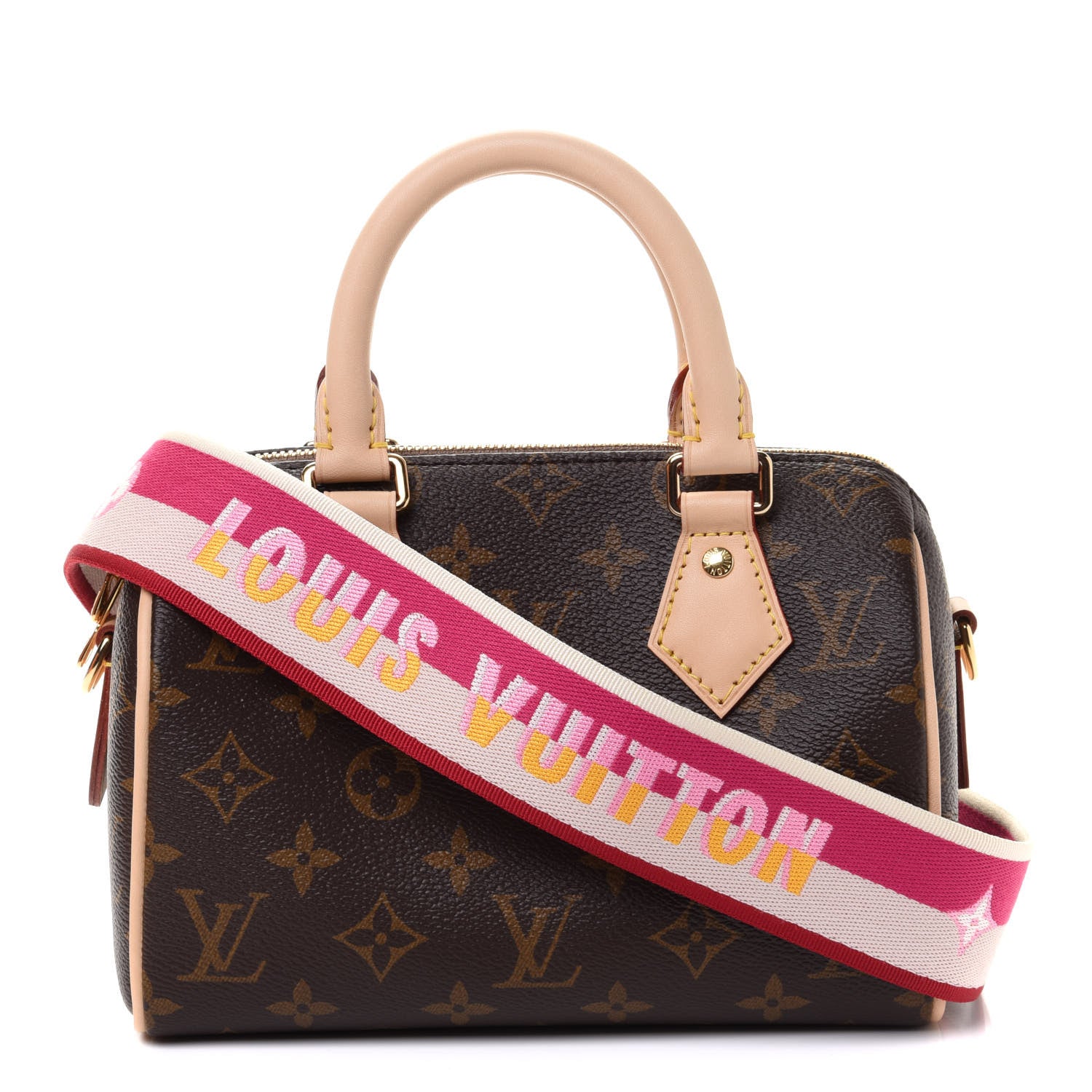 Louis Vuitton Monogram Speedy Bandouliere 20 Fuchsia 1 of 10