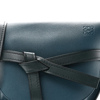 Loewe Grained Calfskin Small Gate Crossbody Bag Petroleum Blue Cypress 7 of 9