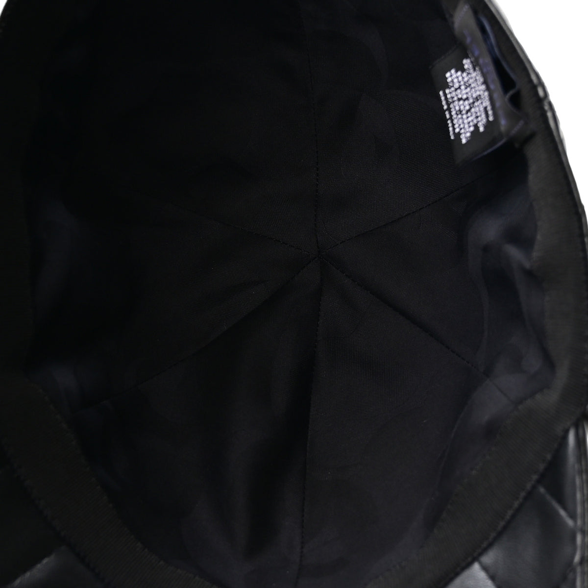 Lambskin Quilted CC Cap Hat Black