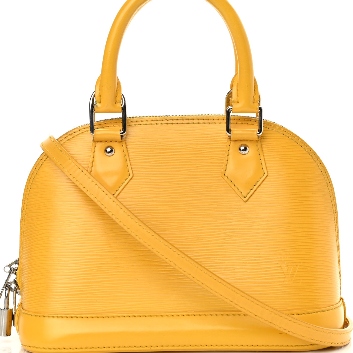 Louis Vuitton Epi Alma BB Citron 8 of 22