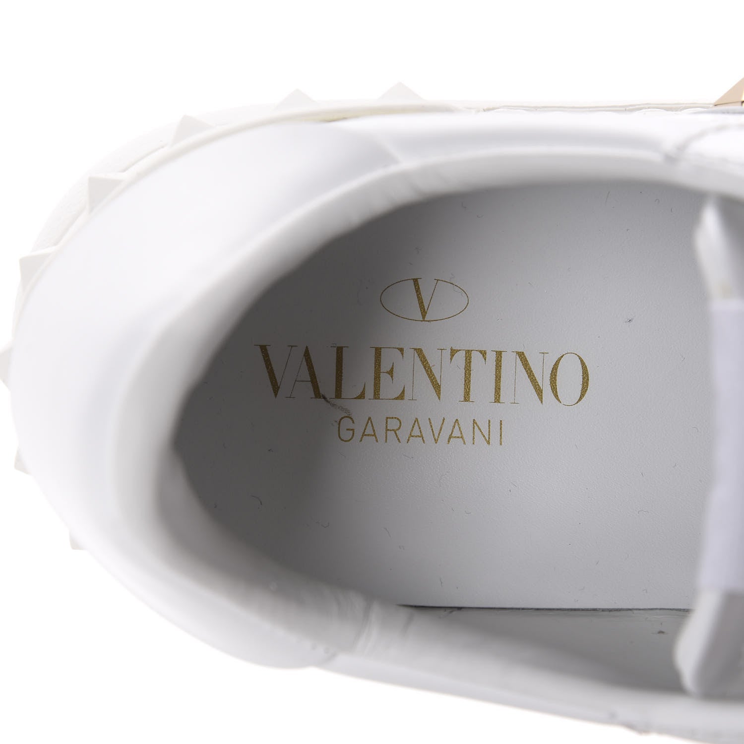 Valentino Garavani Calfskin Rockstud Untitled Open Sneakers 36 White 7 of 12