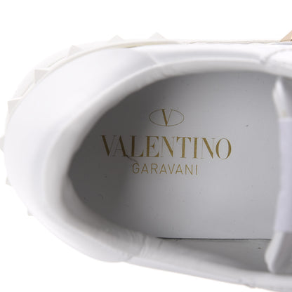 Valentino Garavani Calfskin Rockstud Untitled Open Sneakers 36 White 7 of 12