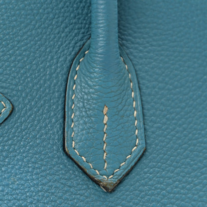 Hermes Togo Birkin 30 Blue Jean 12 of 22