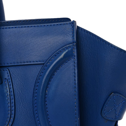 Celine Smooth Calfskin Mini Luggage Royal Blue 10 of 16