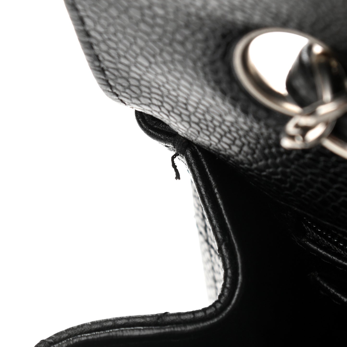 Caviar Quilted Jumbo Single Flap Black