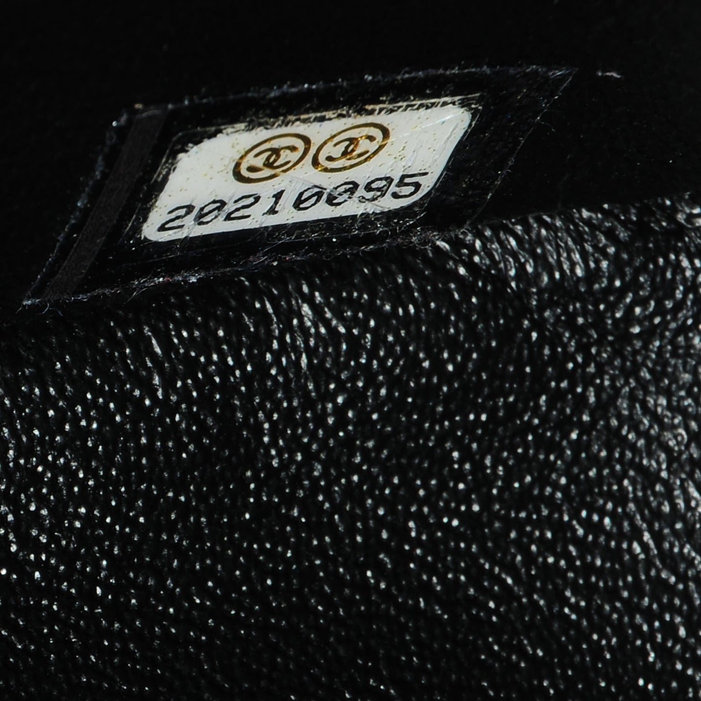 Patent Quilted Mini Flap Black